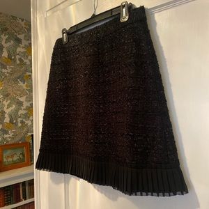 NWOT Kate Spade NY Madison Ave Black Tweed Skirt 6